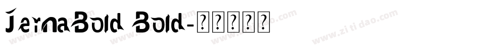 JernaBold Bold字体转换